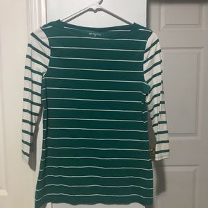 Green Striped Shirt